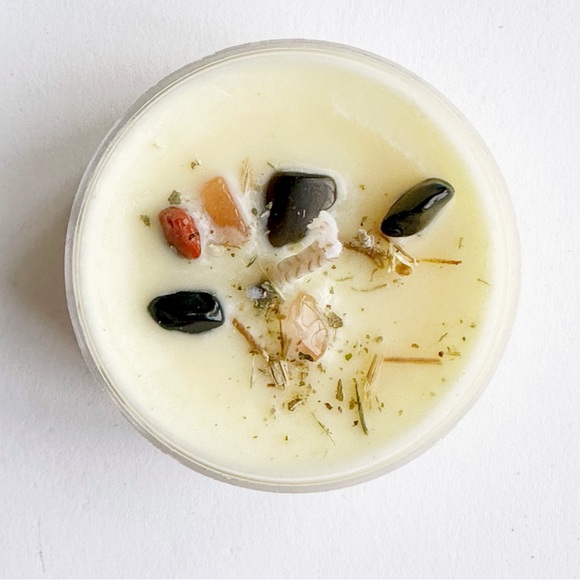 Sweet Dreams Anti-Nightmare Salt Bowl Kit with Dragon's Blood Protection Candle - Picture 3 of 5